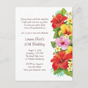 Eine Chic Luau Party Einladung