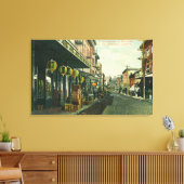 Eine Chinatown Street-Szene Leinwanddruck (Insitu (Wohnzimmer))
