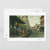 Eine Chinatown Street-Szene Postkarte (Vorne/Hinten)