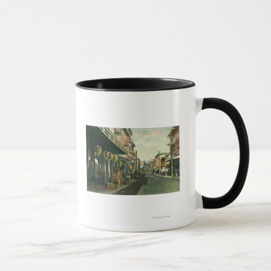 Eine Chinatown Street-Szene Tasse (Rechts)