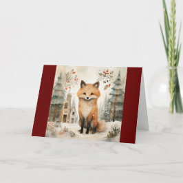 EINE CHRISTMAS FOX KARTE FÜR JEDEN