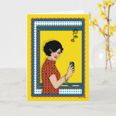 Eine Clean Slate_B_Greeting-Karte Karte (Gelbe Blume)