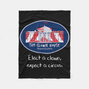 Eine Clown-Anti-Trump-Resist-Zirkus-Liebe ist lieb Fleecedecke