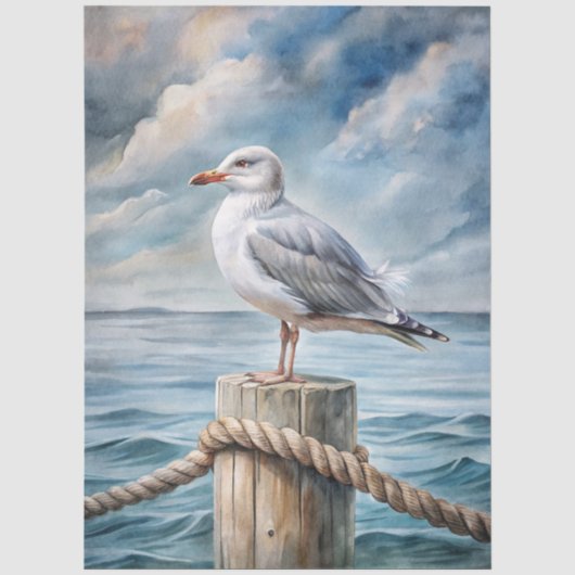 Eine Coastal Series Design 11 Seidenpapier (Vorderseite)