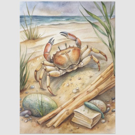 Eine Coastal Series Design 18 Seidenpapier (Vorderseite)