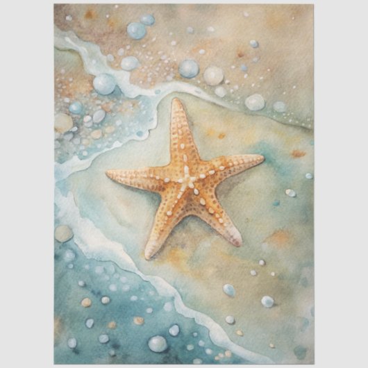 Eine Coastal Series Design 20 Seidenpapier (Vorderseite)