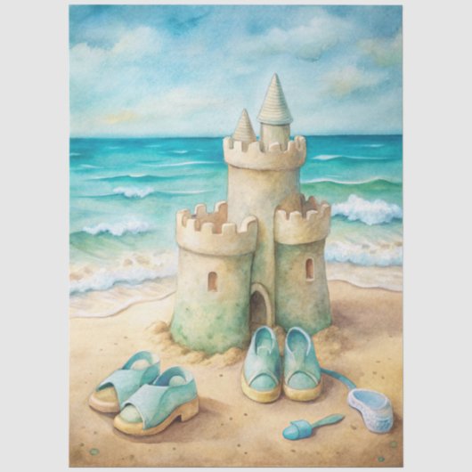 Eine Coastal Series Design 21 Seidenpapier (Vorderseite)
