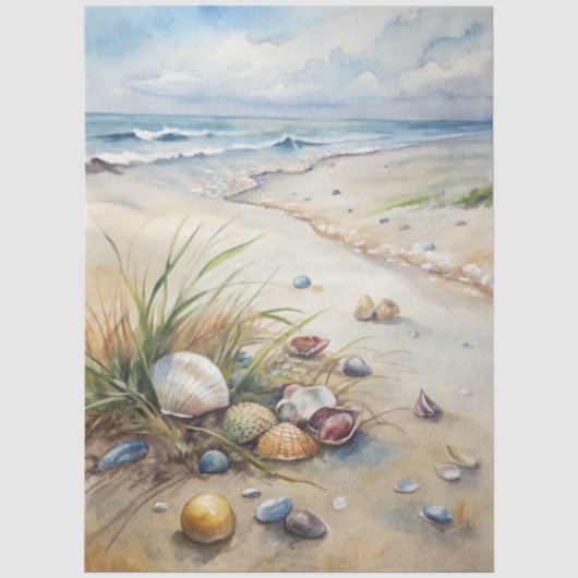 Eine Coastal Series Design 33 Seidenpapier (Vorderseite)
