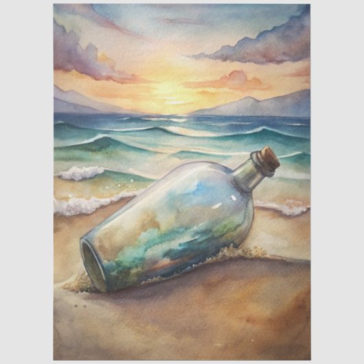Eine Coastal Series Design 34 Seidenpapier (Vorderseite)