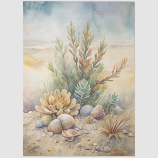 Eine Coastal Series Design 35 Seidenpapier (Vorderseite)