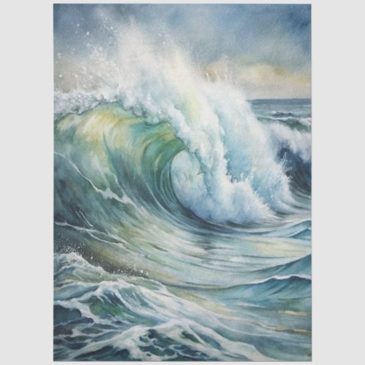 Eine Coastal Series Design 49 Seidenpapier (Vorderseite)