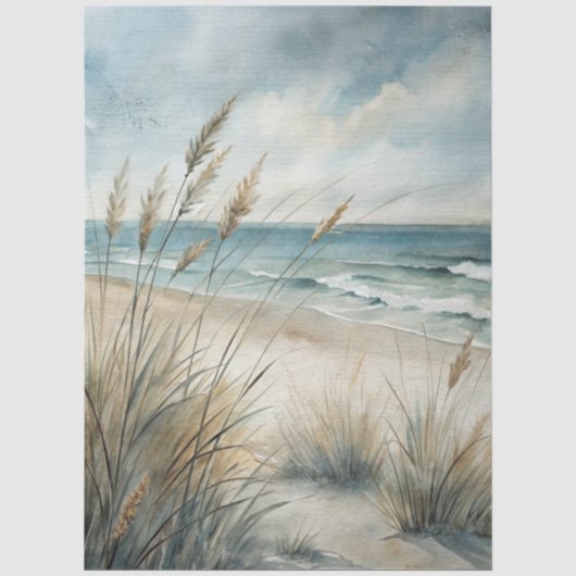 Eine Coastal Series Design 52 Seidenpapier (Vorderseite)