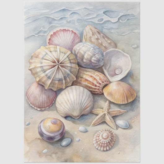Eine Coastal Series Design 66 Seidenpapier (Vorderseite)
