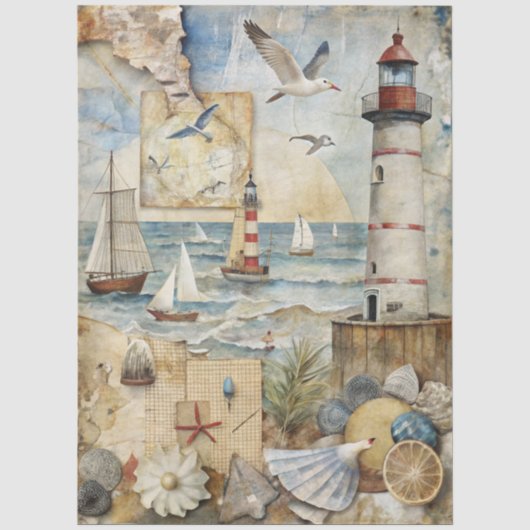 Eine Coastal Series Design 71 Seidenpapier (Vorderseite)