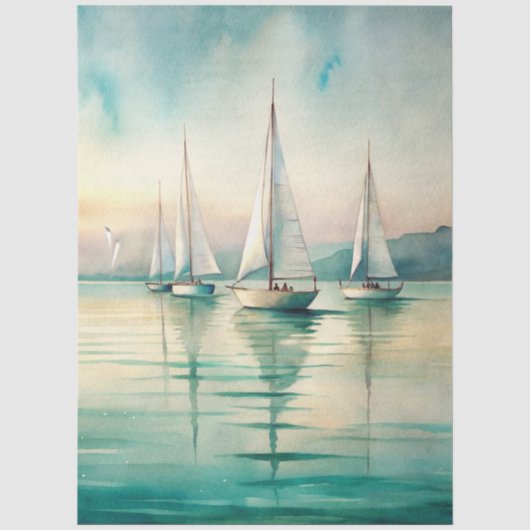 Eine Coastal Series Design 74 Seidenpapier (Vorderseite)
