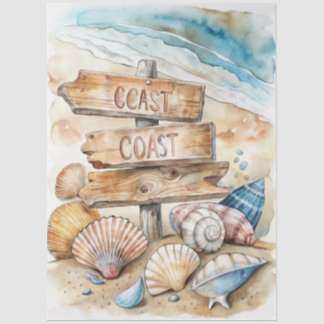 Eine Coastal Series Design 82 Seidenpapier