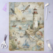 Eine Coastal Series Design 85 Seidenpapier (Basteln)