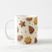eine Cockie-Print-Tasse Kaffeetasse (Links)