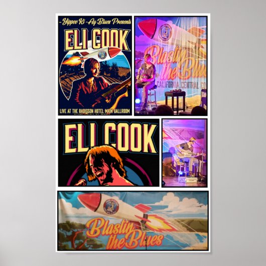 Eine Collage aus einem Musikkonzert Poster (Vorne)