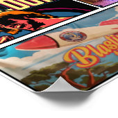 Eine Collage aus einem Musikkonzert Poster (Ecke)