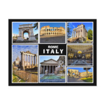 Eine Collage aus Rom, Italien