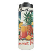 Eine Collage der Sommerbewohner Thermosbecher (Vorderseite)