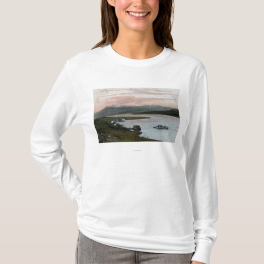Eine Columbia River Riverboat-Szene T-Shirt (Vorderseite)