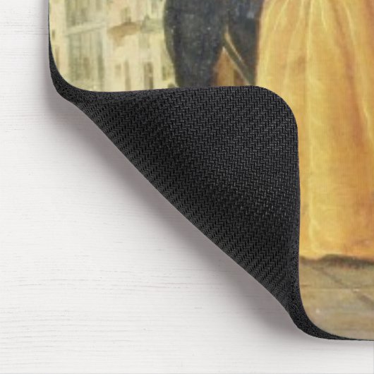 Eine Commedia- dell'arteTruppe vor einer Mousepad (Ecke)