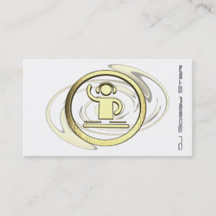 Eine coole 3D DJ Logo-Geschäftskarte Visitenkarte