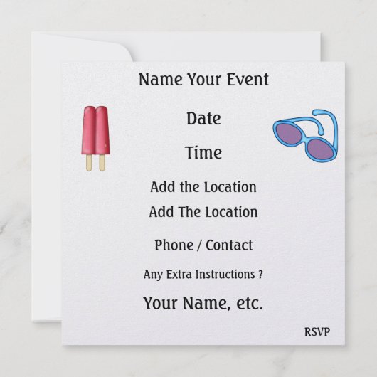 Eine COOLE Aufforderung - SRF Einladung (Rückseite)