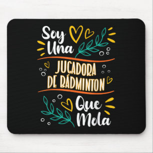Eine Coole Badminton-Spielerin Frau Geschenk Bad Mousepad