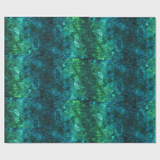 eine coole blaue und grüne Textur Geschenkpapier (Flach)