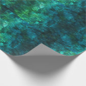 eine coole blaue und grüne Textur Geschenkpapier (Ecke)