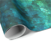 eine coole blaue und grüne Textur Geschenkpapier (Rolleneckpunkt)