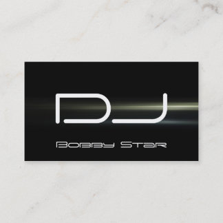 Eine coole Blaulaser-Geschäftskarte DJ moderne Visitenkarte