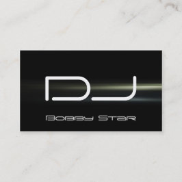 Eine coole Blaulaser-Geschäftskarte DJ moderne Visitenkarte