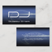Eine coole Blaulaser-Geschäftskarte DJ moderne Visitenkarte (Vorne/Hinten)