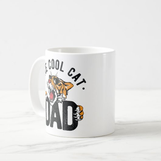 Eine Coole Cat Vater Tasse (Vorderseite Links)