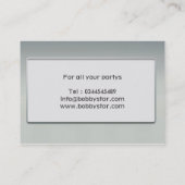 Eine coole DJ-Initialengeschäftskarte Visitenkarte (Rückseite)