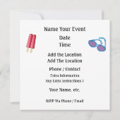 Eine COOLE Einladung (Rückseite)