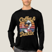 Eine coole Ente mit Sonnenbrille und einer Tasse K Tri-Blend Shirt (Vorderseite)