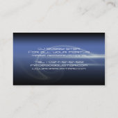 Eine coole Entzerrer-Geschäftskarte DJ moderne Visitenkarte (Rückseite)