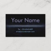 Eine coole glühende Kronenraum-Geschäftskarte Visitenkarte (Rückseite)