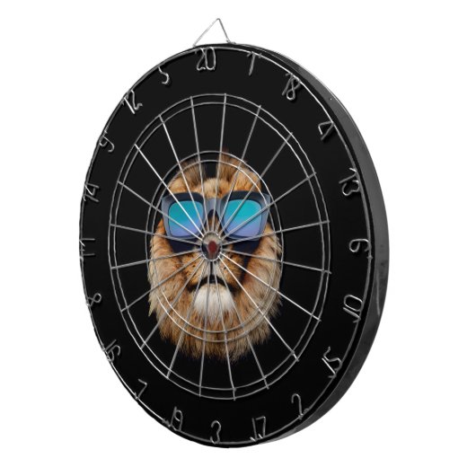 Eine Coole Katze Dartscheibe (Vorderseite rechts)