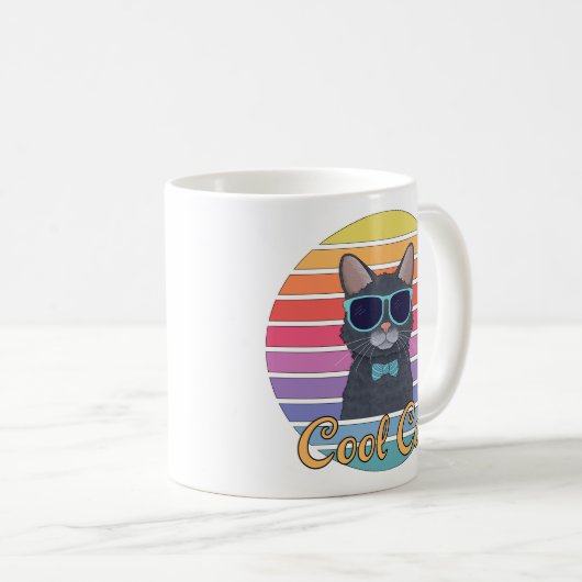 Eine Coole Katze Kaffeetasse (VorderseiteRechts)