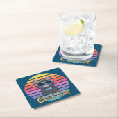 Eine Coole Katze Rechteckiger Pappuntersetzer (Vor Ort)