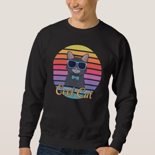Eine Coole Katze Sweatshirt (Vorderseite)