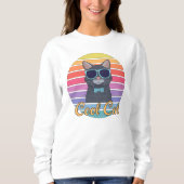 Eine Coole Katze Sweatshirt (Vorderseite)