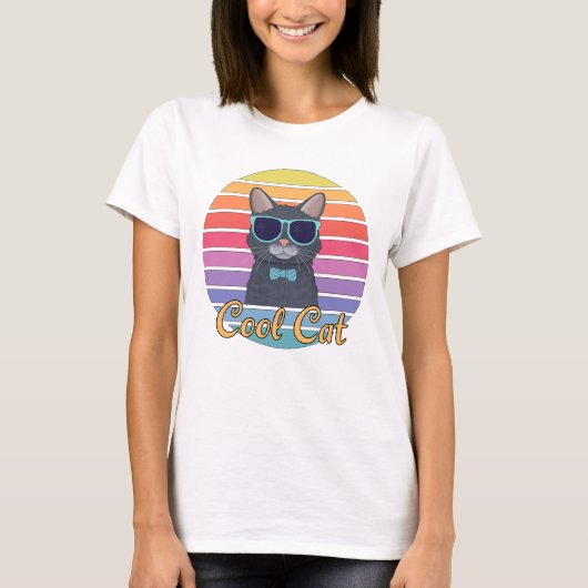 Eine Coole Katze T-Shirt (Vorderseite)