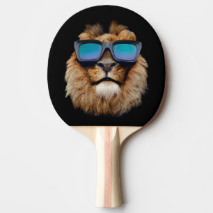 Eine Coole Katze Tischtennis Schläger